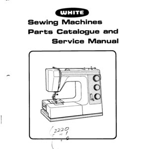 White sewing machine 2037 manual